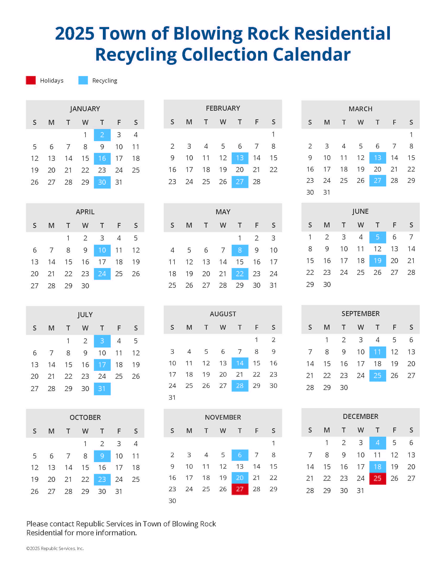 2025 Recycle Calendar_Page_1